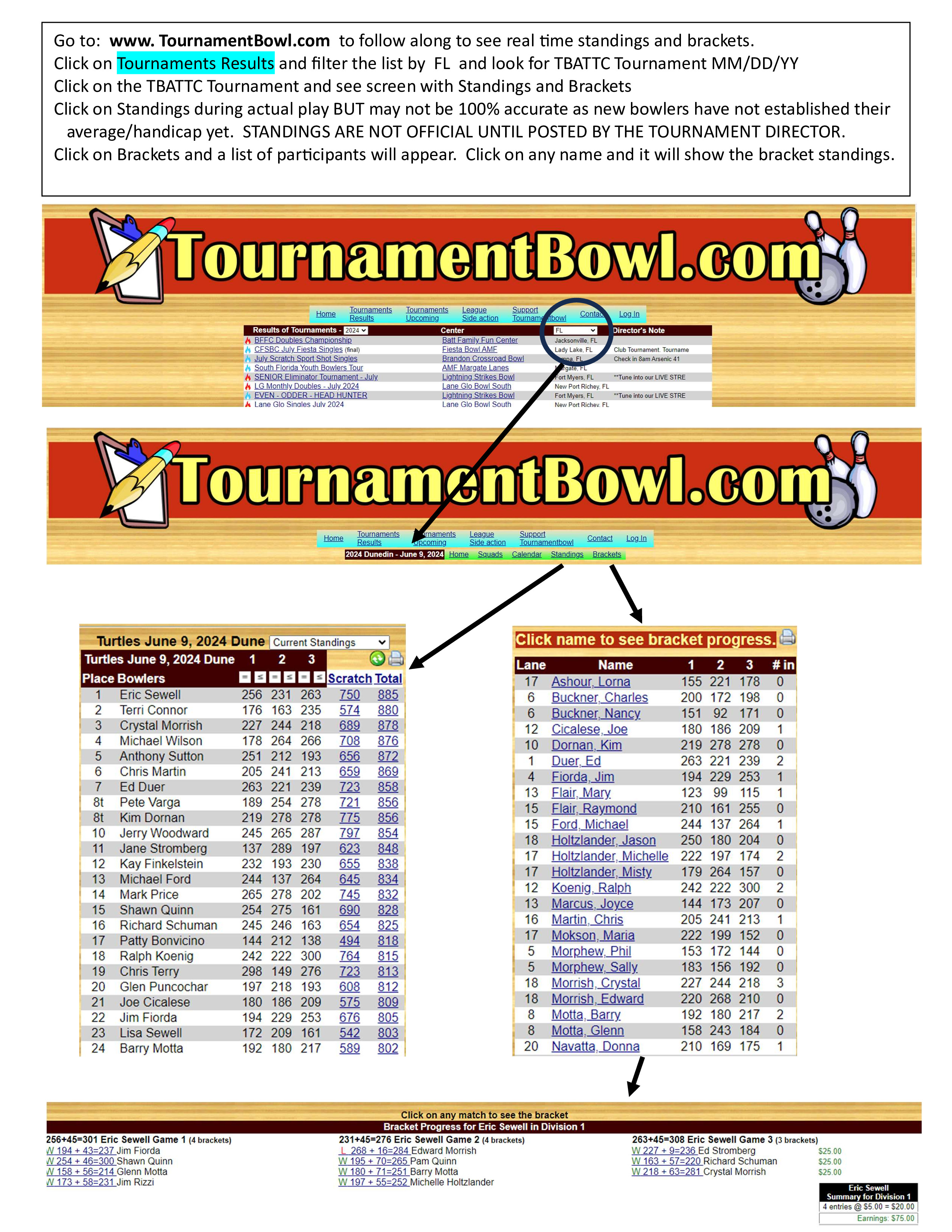 Tournament Bowl Instructions